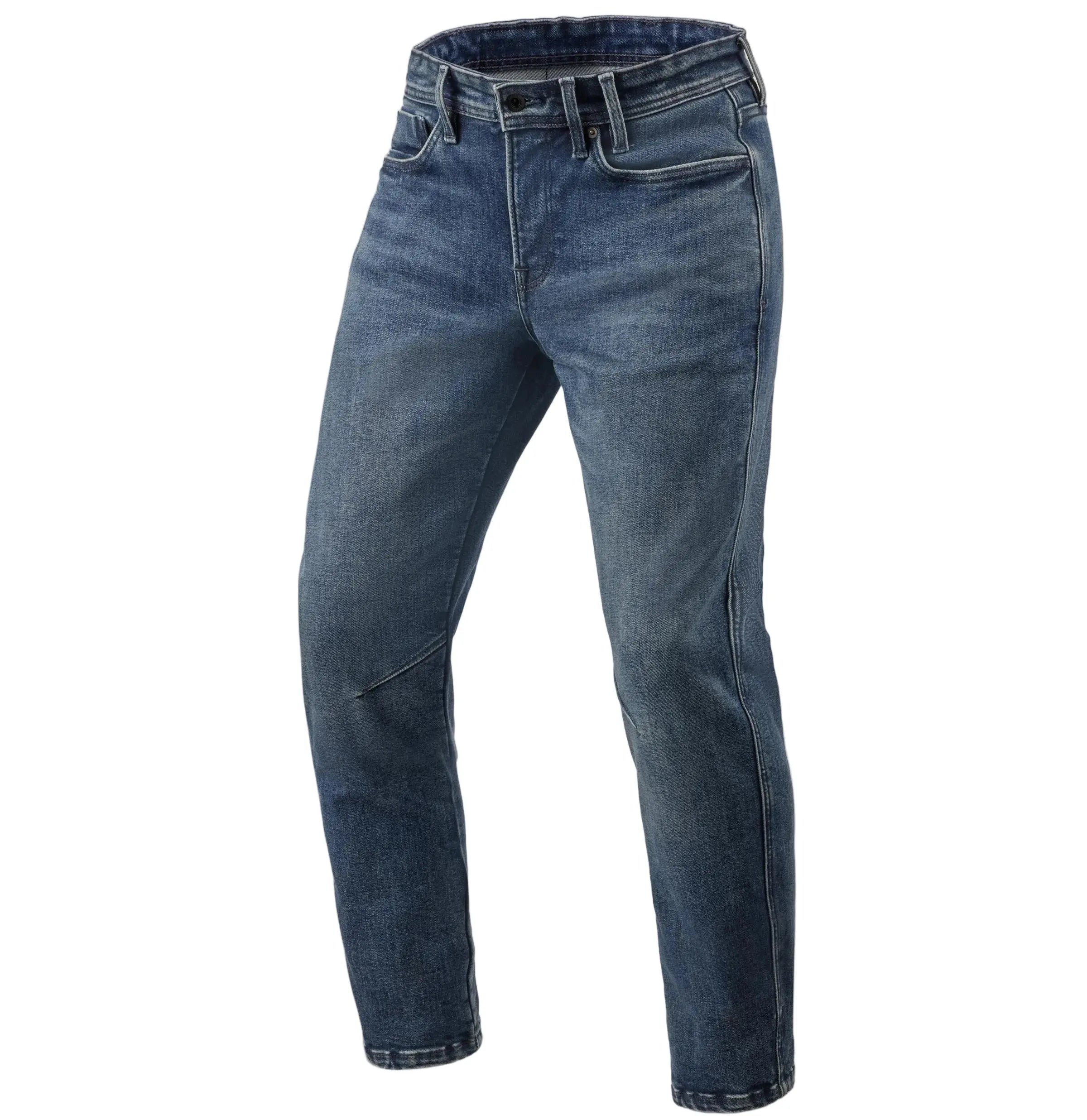 Revit Detroit 3 Tapered Jeans Dark Blue Used - FREE UK Delivery, FREE 365 Day Returns | Moto Central