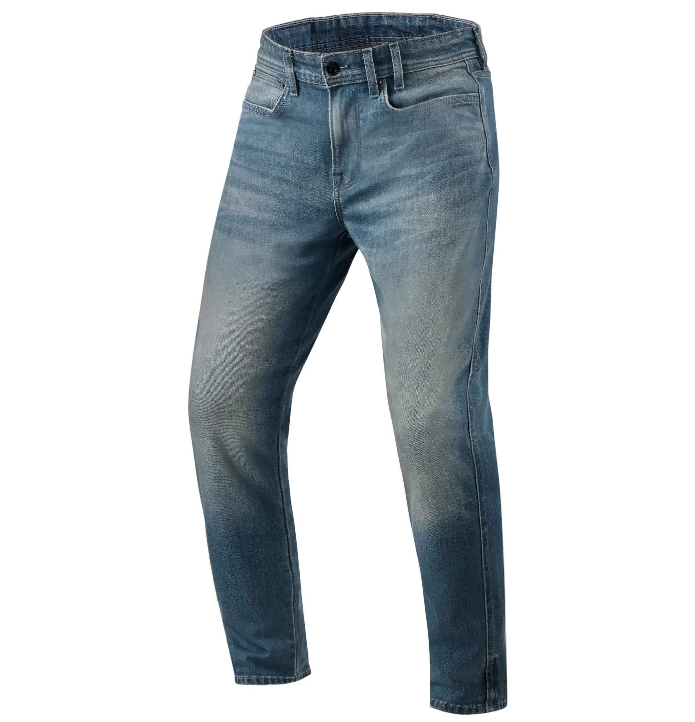 Revit Keegan Tapered Jeans Medium Blue Vintage - FREE UK Delivery, FREE 365 Day Returns | Moto Central