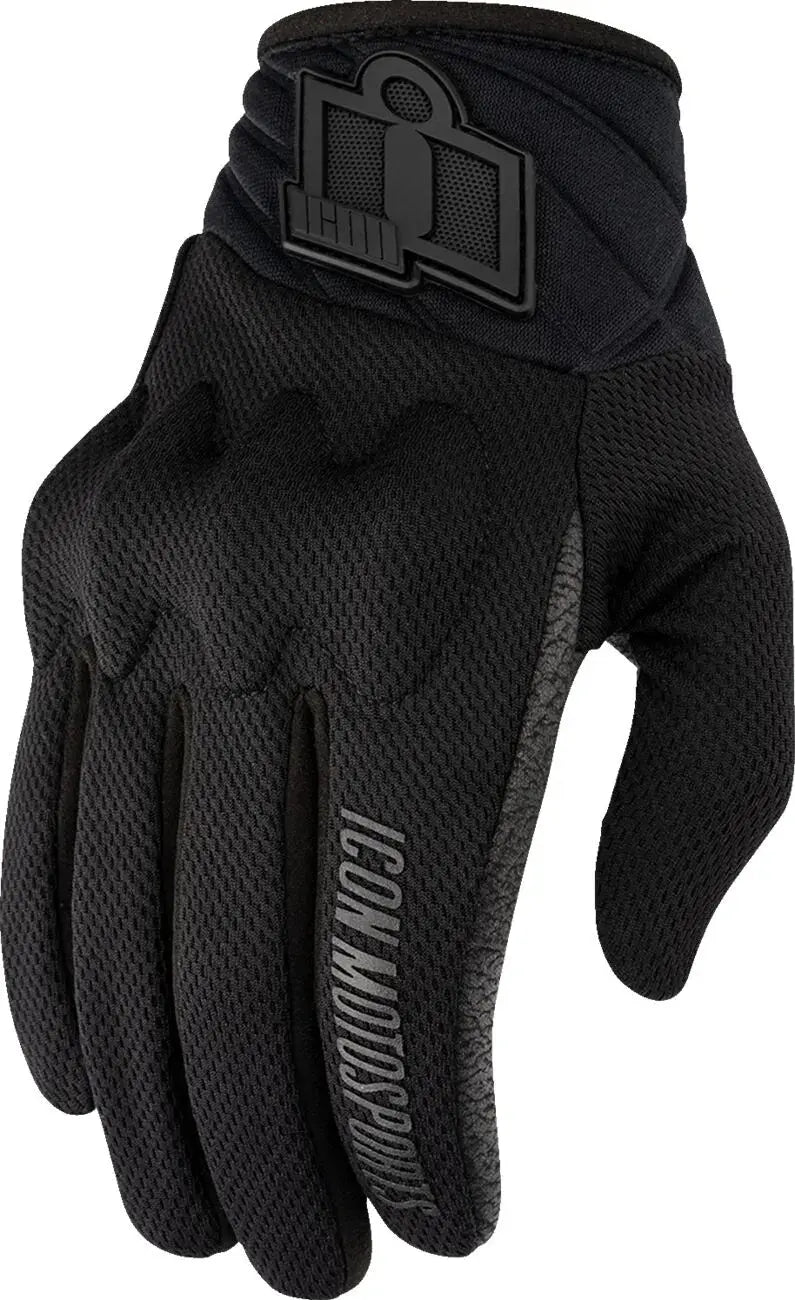 Icon Anthem 3 Ladies Textile Gloves Black - FREE UK Shipping, FREE 365 Day Returns | Moto Central