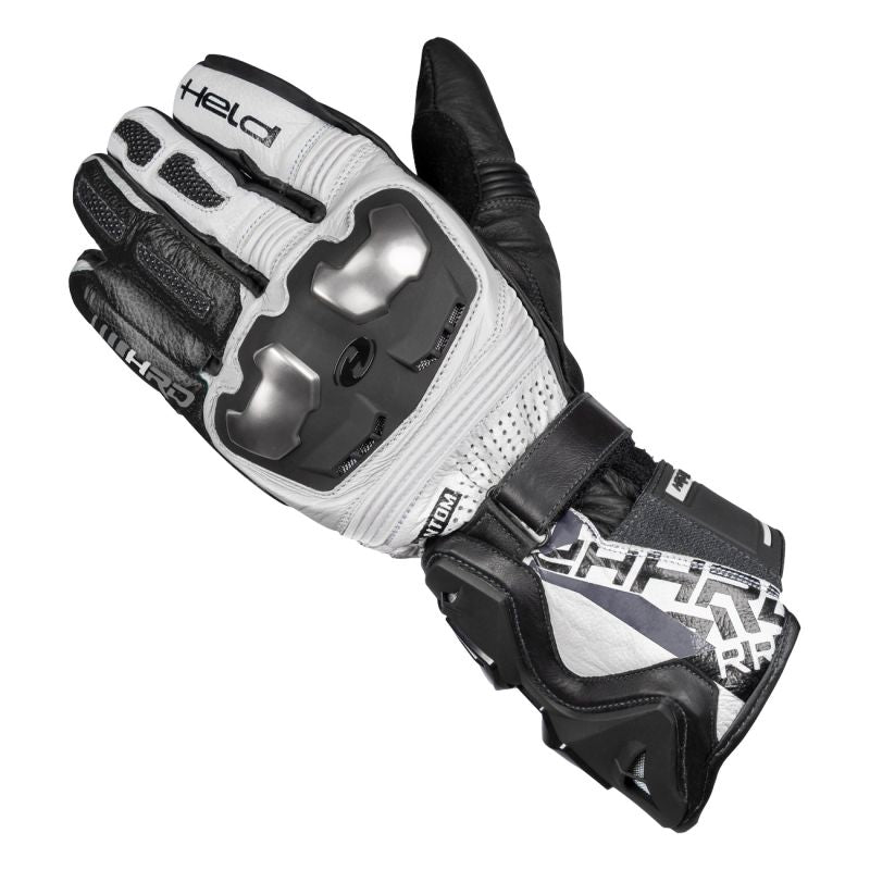 Held Phantom 3 Sports Leather Gloves White / Black FREE UK Delivery, FREE 365 Day Returns | Moto Central