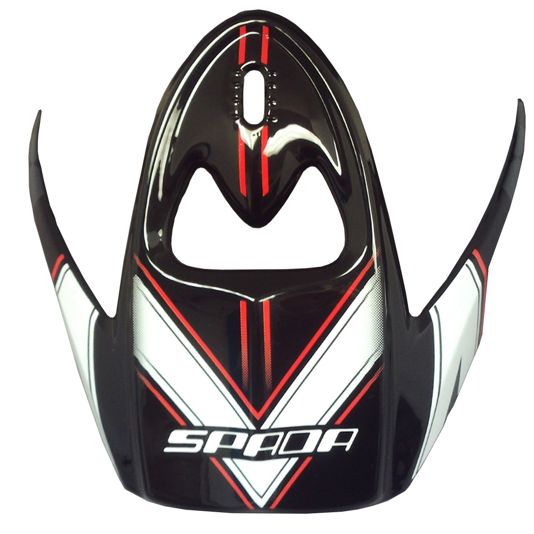 Spada Edge Peak Black / White FREE UK Delivery, FREE 365 Day Returns | Moto Central