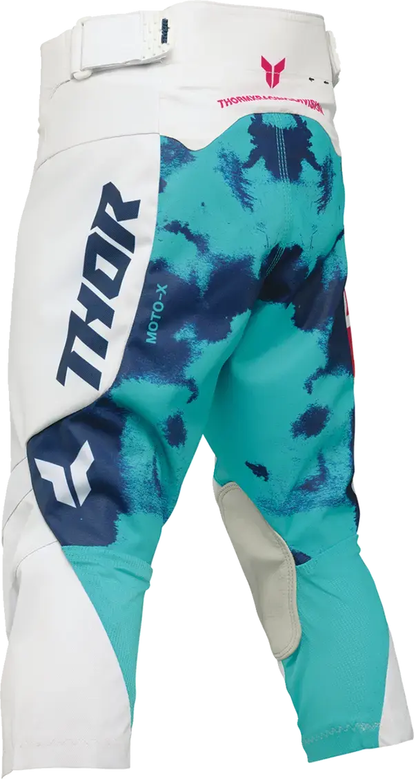 Thor Launchmode Bleach Youth MX Textile Trouser Aqua / Blue / White - FREE UK Shipping, FREE 365 Day Returns | Moto Central