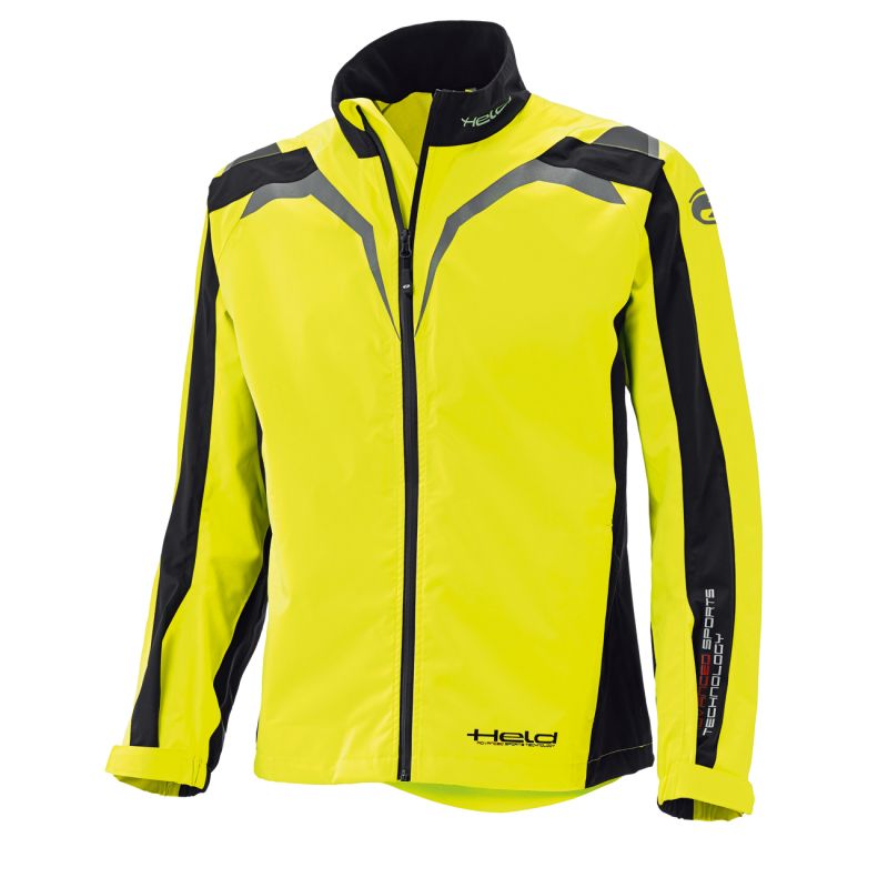 Held Rainblock 2 Top Waterproof Over Jacket Black / Fluo Yellow FREE UK Delivery, FREE 365 Day Returns | Moto Central