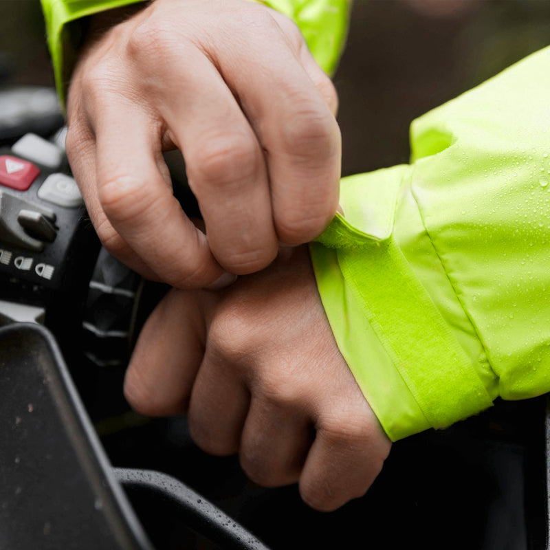 Rebelhorn Rain Two-Piece Waterproof Over Suit Black / Fluo Yellow FREE UK Delivery, FREE 365 Day Returns | Moto Central