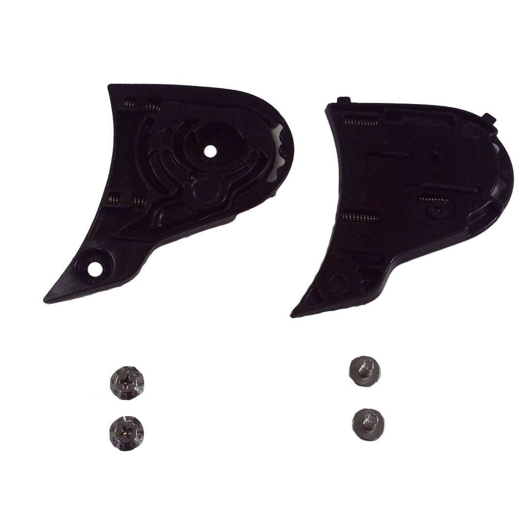 Spada Raiden / SP17 Base Plates & Screw Set Black FREE UK Delivery, FREE 365 Day Returns | Moto Central