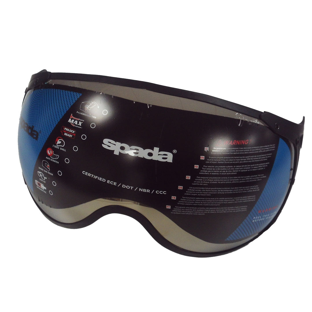 Spada Hellion Goggle Visor Silver FREE UK Delivery, FREE 365 Day Returns | Moto Central