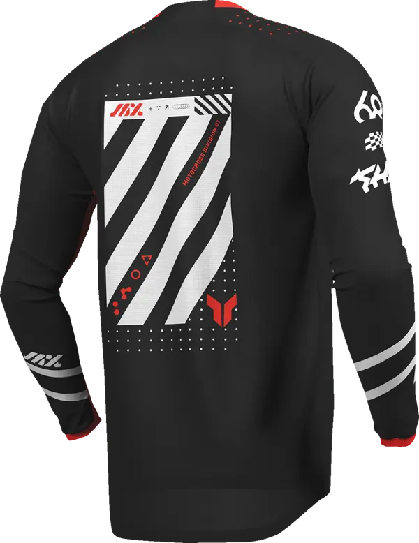 Thor Launchmode Futura Youth Jersey Black / Red - FREE UK Shipping, FREE 365 Day Returns | Moto Central