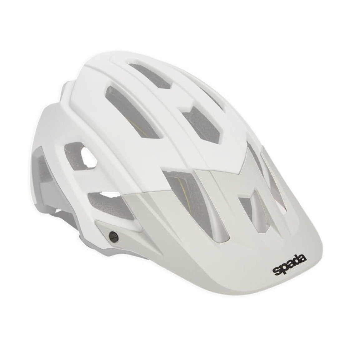 Spada Howitzer Peak Matt White / Grey FREE UK Delivery, FREE 365 Day Returns | Moto Central