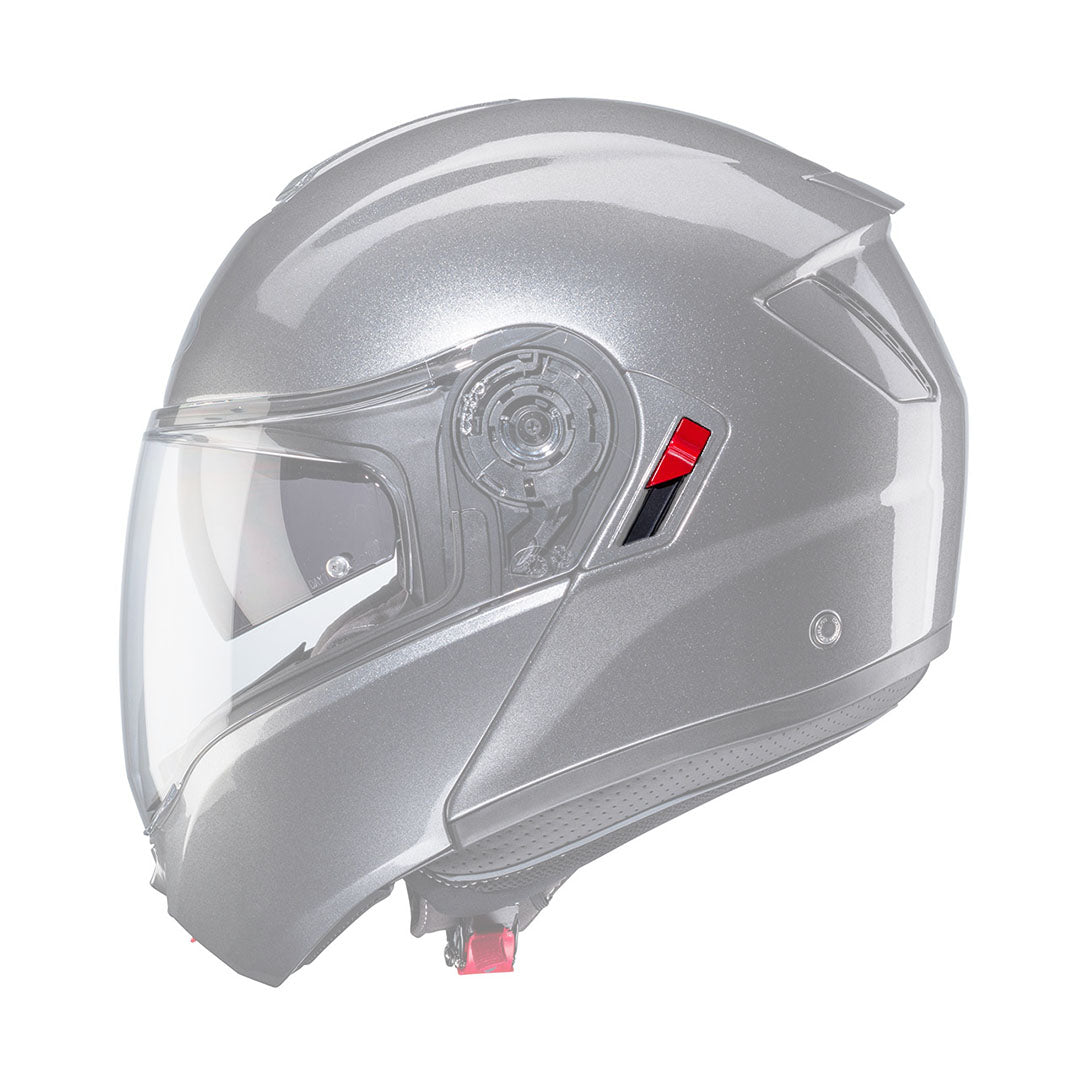 Caberg Cover Grey Metal & Sun Visor Lever For Levo / Levo X Helmet FREE UK Delivery, FREE 365 Day Returns | Moto Central