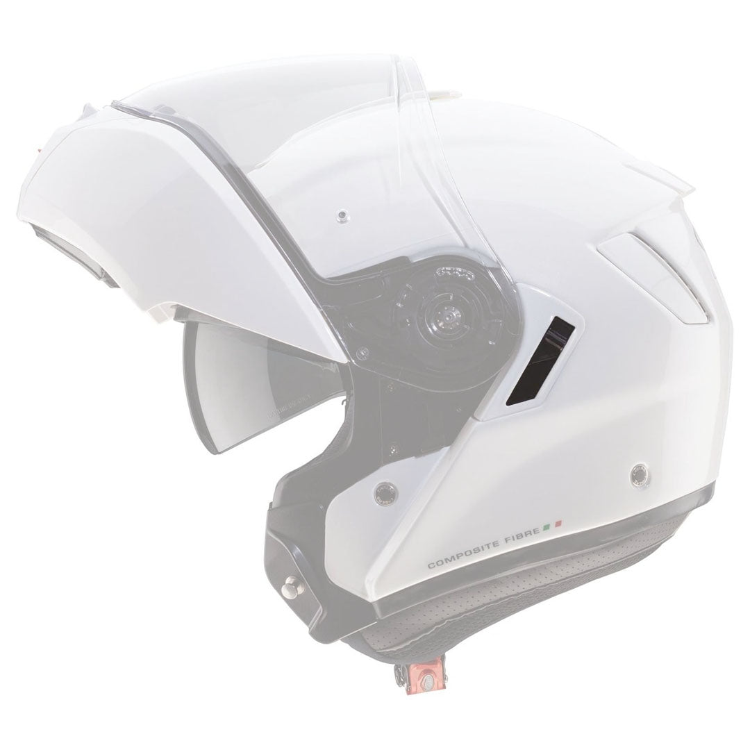 Caberg Cover White Metal & Sun Visor Lever For Levo / Levo X Helmet FREE UK Delivery, FREE 365 Day Returns | Moto Central