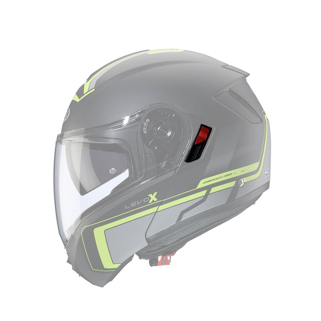 Caberg Cover Fluo Yellow & Sun Visor Lever For Levo / Levo X Helmet FREE UK Delivery, FREE 365 Day Returns | Moto Central
