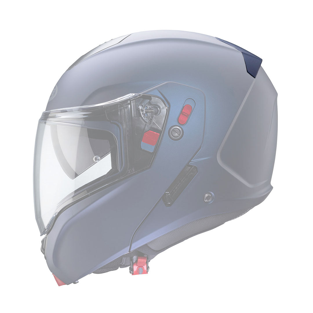 Caberg Spoiler Rear Matt Blue Yama For Levo / Levo X Helmet FREE UK Delivery, FREE 365 Day Returns | Moto Central