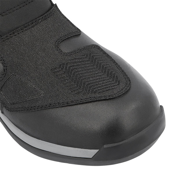 Richa Oberon Waterproof Boots Black toe protection detail on a white background