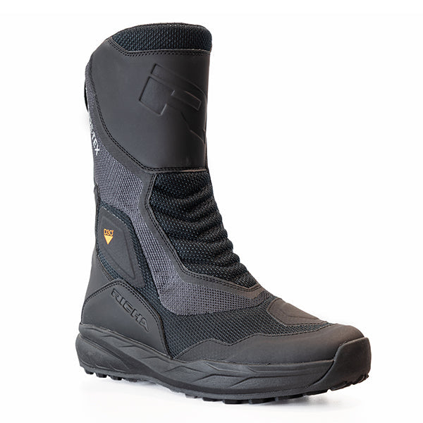 Richa Airstorm Gore-Tex Boots Black, front three-quarter view