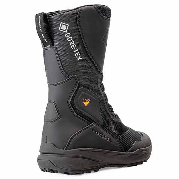 Richa Airstorm Gore-Tex Boots Black, rear three-quarter view