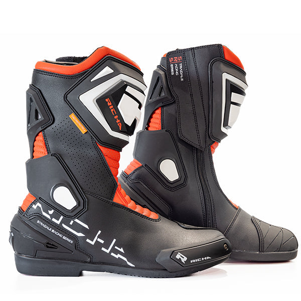 Richa Stradale Boots Black / Red FREE UK Delivery, FREE 365 Day Returns | Moto Central