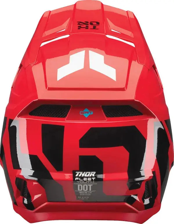 Thor Fleet Youth Forge Red - FREE UK Shipping, FREE 365 Day Returns | Moto Central