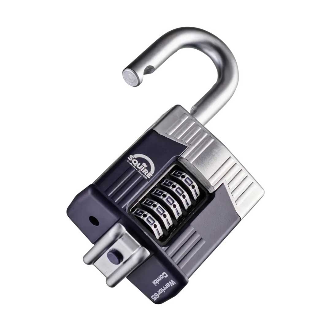 Squire Padlock Warrior Combinations Lock 65 Blue FREE UK Delivery, FREE 365 Day Returns | Moto Central