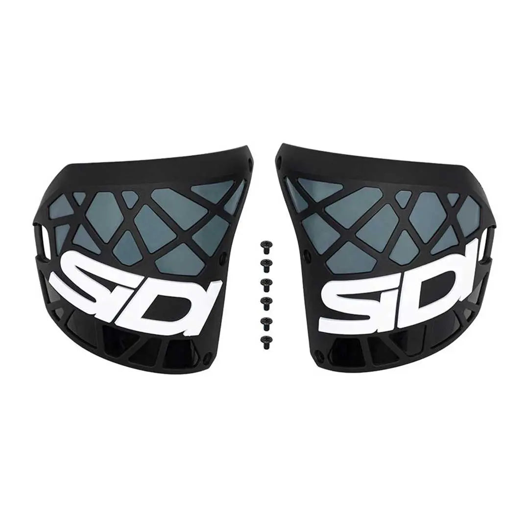 Sidi Crossair X Shin Plate Black / Black / White - Pair FREE UK Delivery, FREE 365 Day Returns | Moto Central