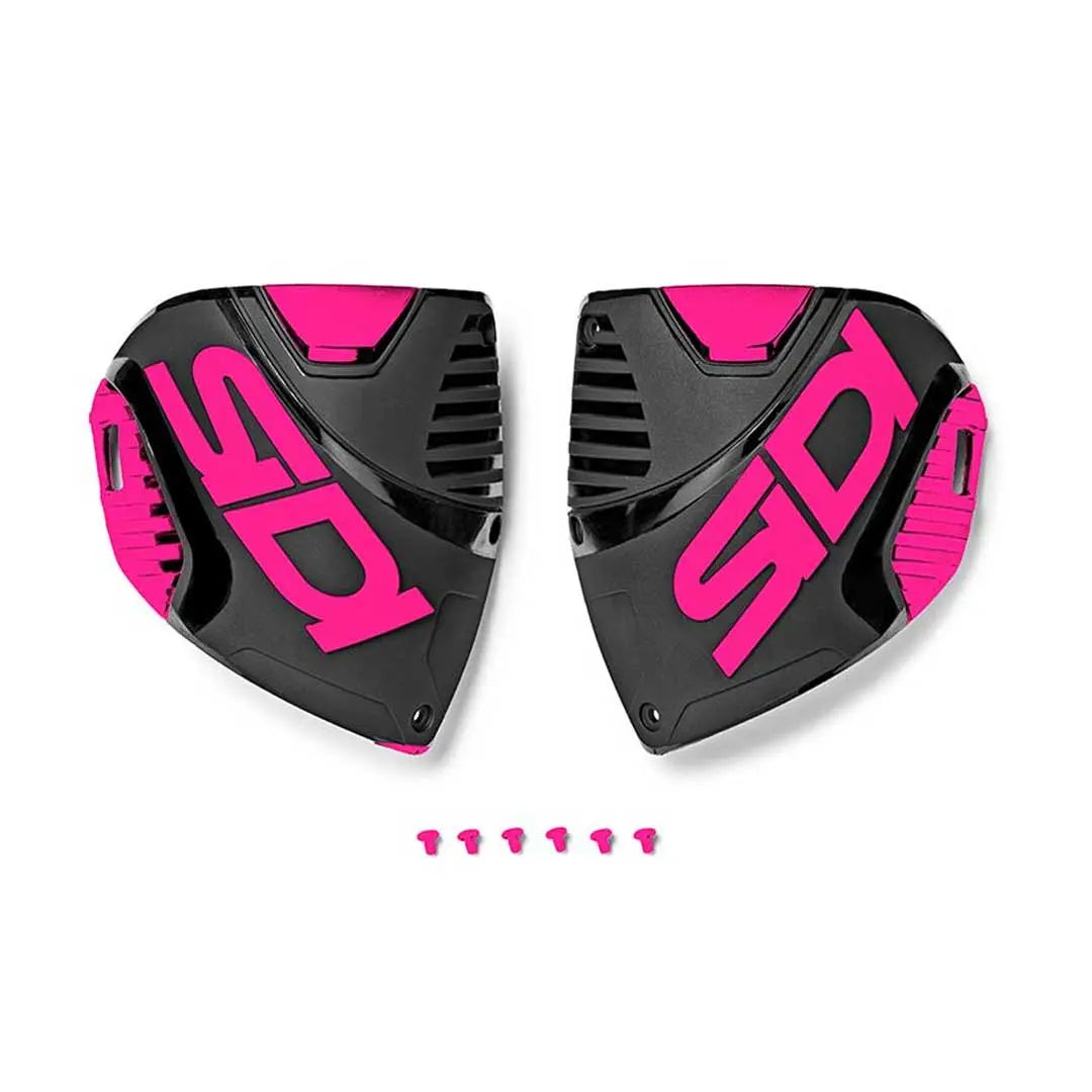 Sidi Crossfire 3 Shin Plate Black / Pink / Pink - Pair FREE UK Delivery, FREE 365 Day Returns | Moto Central