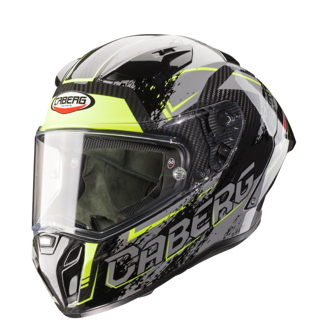Caberg GP Scratch Grey / Fluo Yellow / White