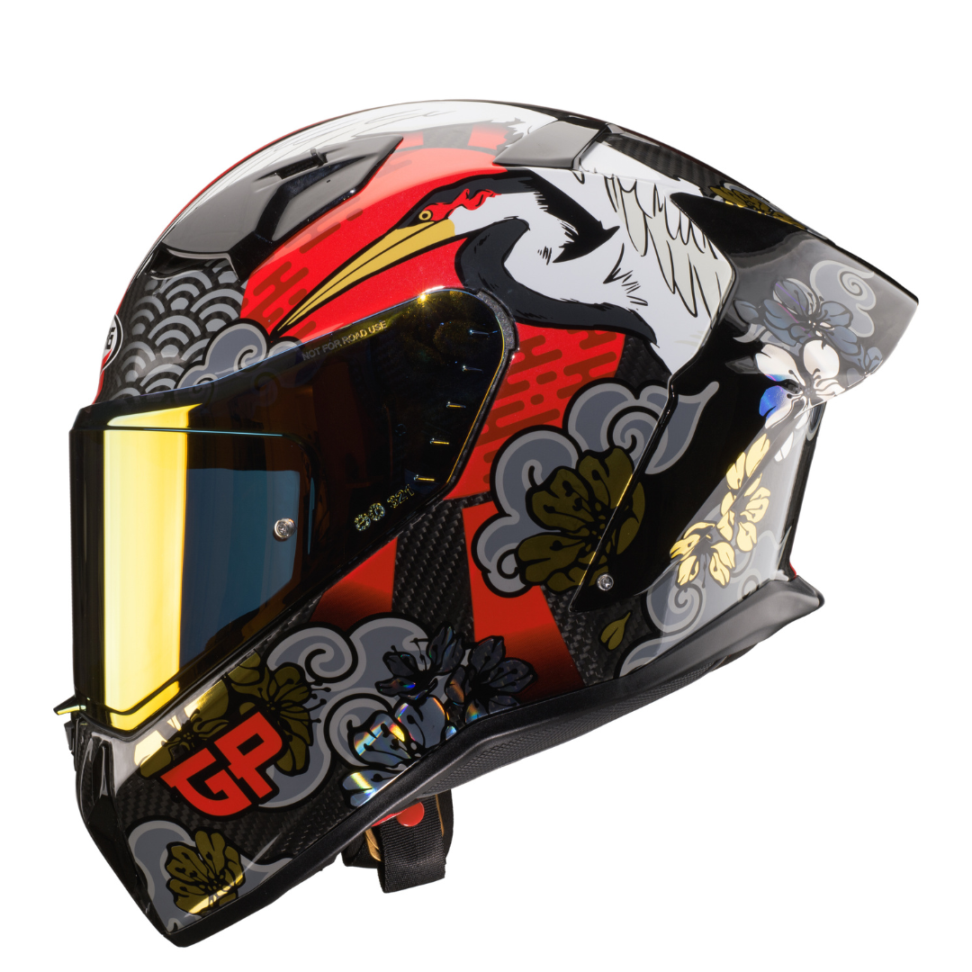 Caberg GP Sora Gold / Silver / Red