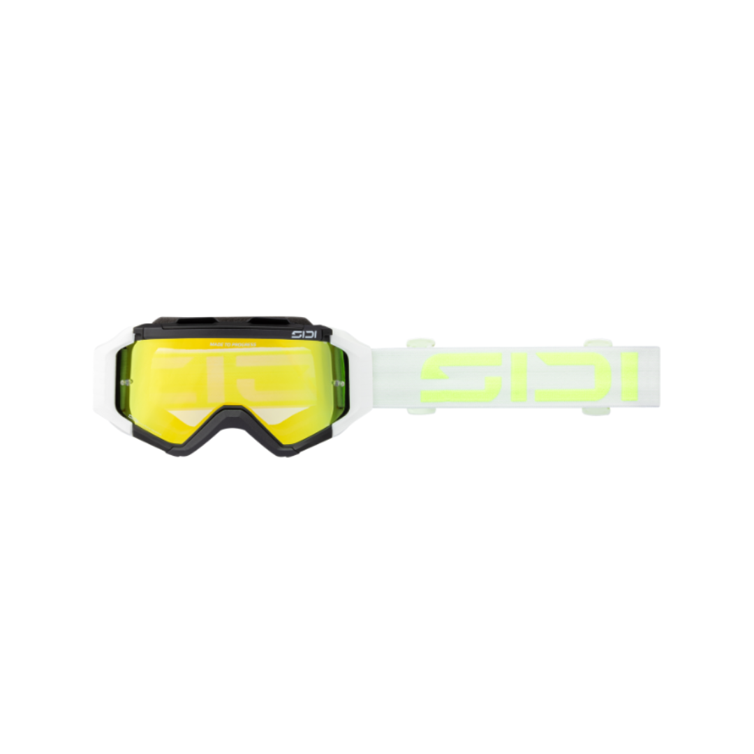 Sidi Fulmen Mirror Goggles White / Fluo Yellow / Gold FREE UK Delivery, FREE 365 Day Returns | Moto Central
