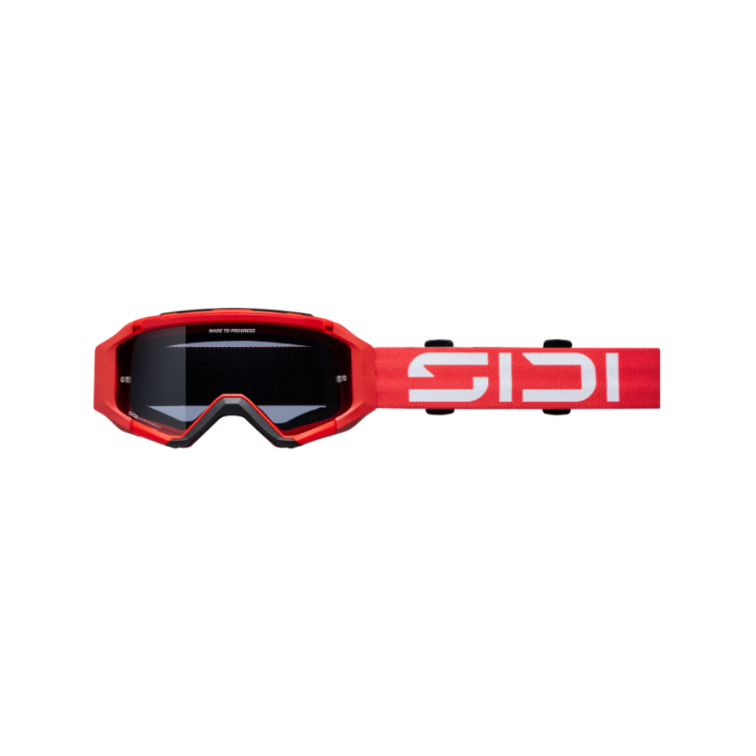 Sidi Gravix Smoke Goggles Red / Black / Grey FREE UK Delivery, FREE 365 Day Returns | Moto Central
