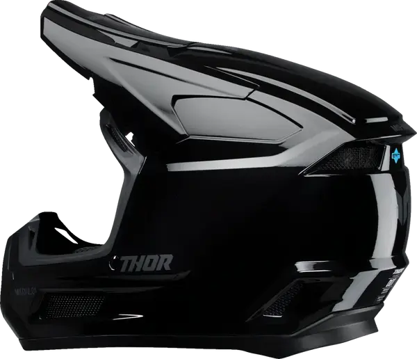 Thor Fleet Youth Blackout Gloss Black - FREE UK Shipping, FREE 365 Day Returns | Moto Central