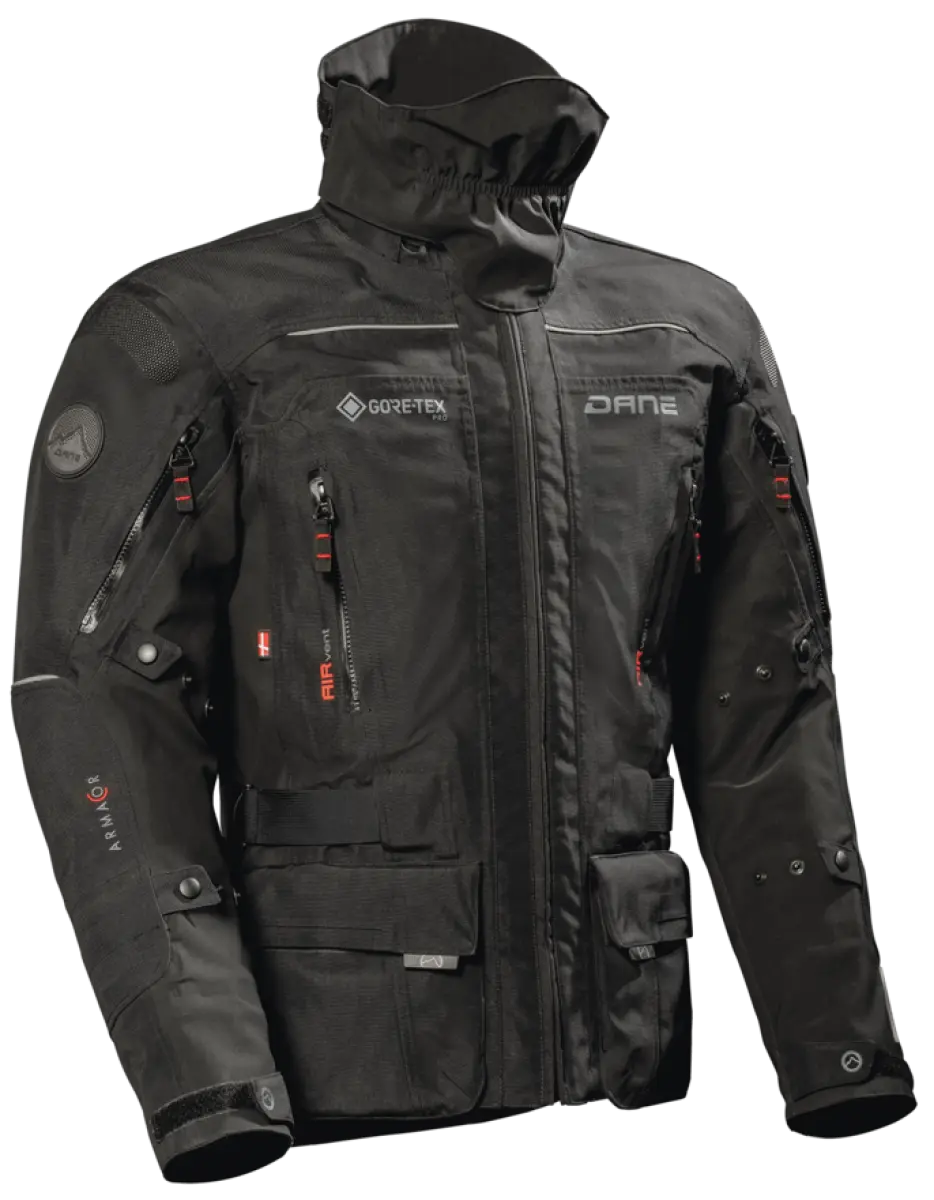 Dane Nimbus 2 Gore-Tex Pro Jacket Black  - FREE UK Shipping, FREE 365 Day Returns | Moto Central