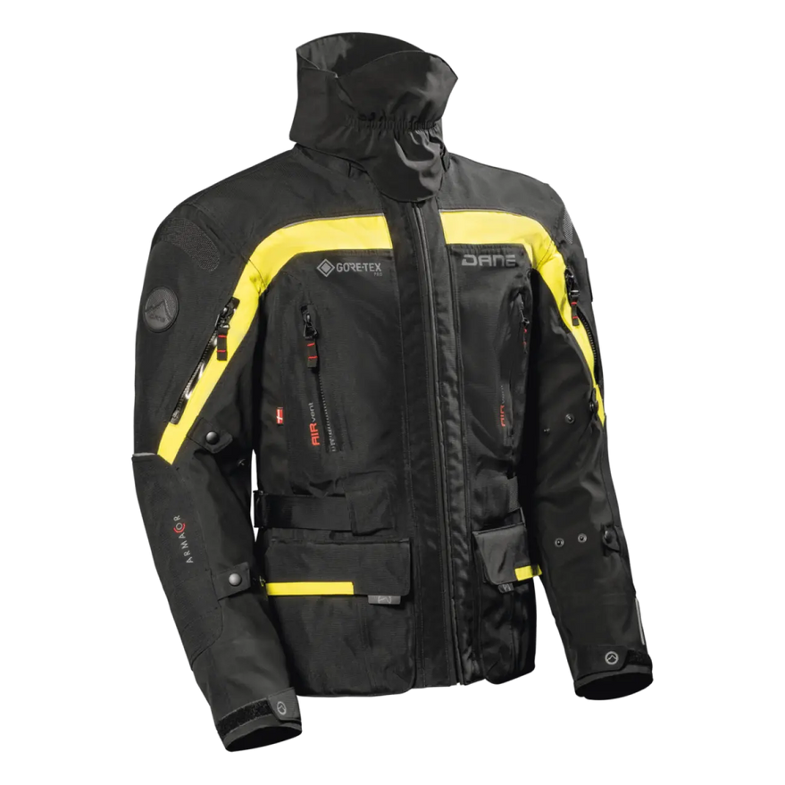 Dane Nimbus 2 Gore-Tex Pro Jacket Black / Yellow - front view