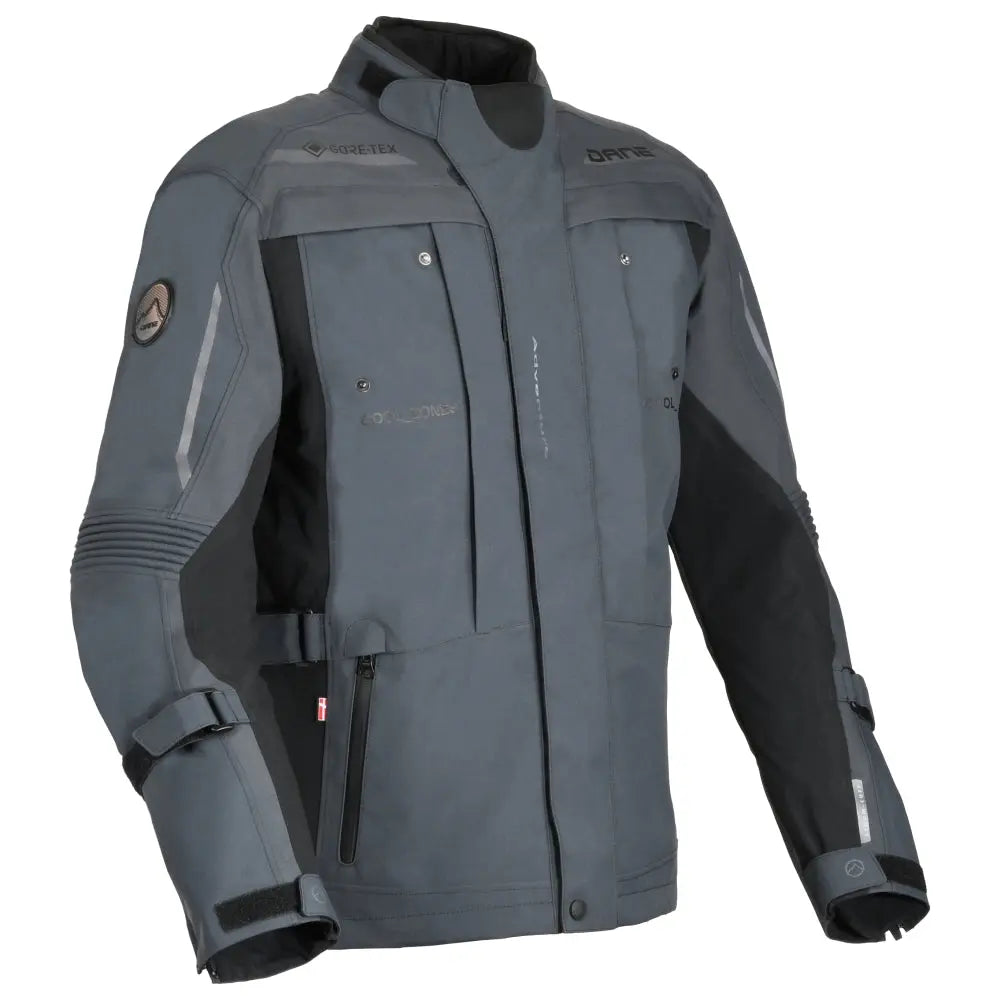Dane Svendborg Gore-Tex Jacket Grey / Black - FREE UK Shipping, FREE 365 Day Returns | Moto Central