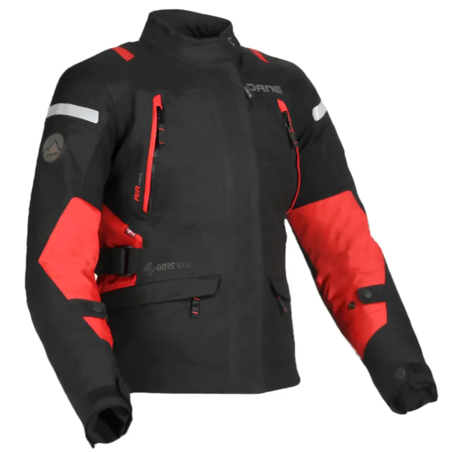 Dane Valby Ladies Gore-Tex Jacket Black / Red - FREE UK Shipping, FREE 365 Day Returns | Moto Central