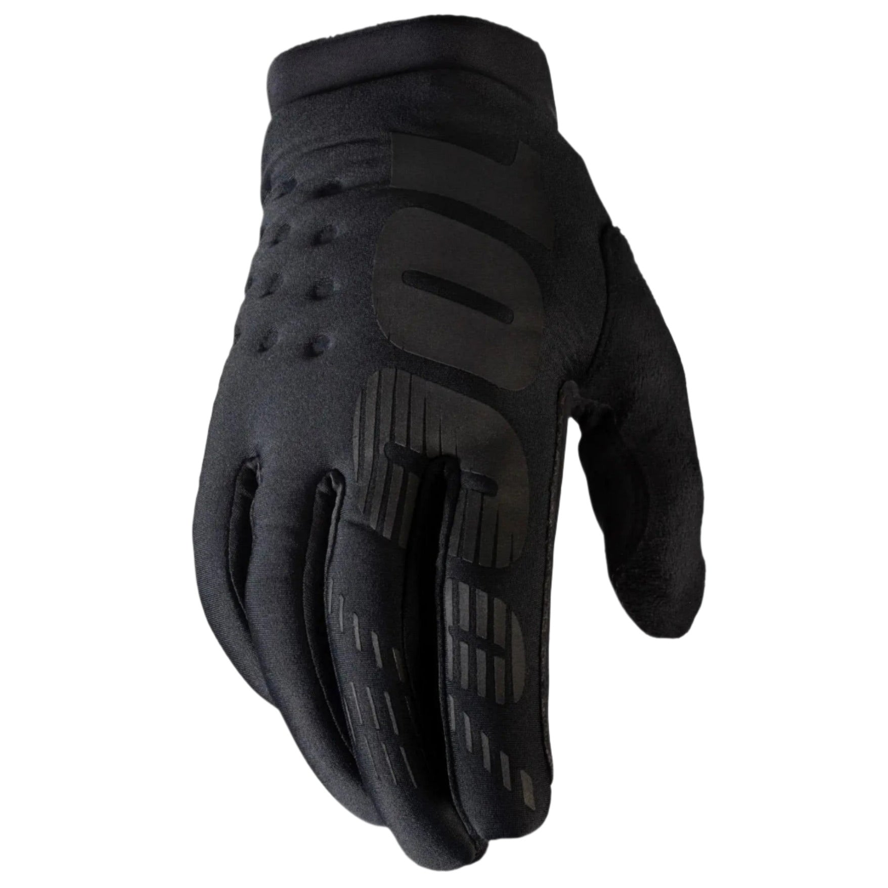 100% Brisker Cold Weather Gloves Black / Grey - FREE UK Shipping, FREE 365 Day Returns | Moto Central