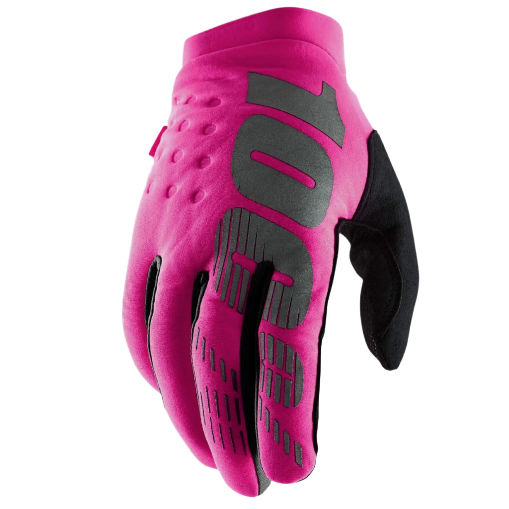 100% Brisker Cold Weather Gloves Neon Pink - FREE UK Shipping, FREE 365 Day Returns | Moto Central
