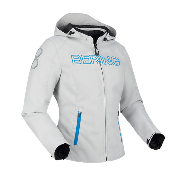 Bering Warwick Ladies Textile Jacket Light Grey / Blue FREE UK Delivery, FREE 365 Day Returns | Moto Central