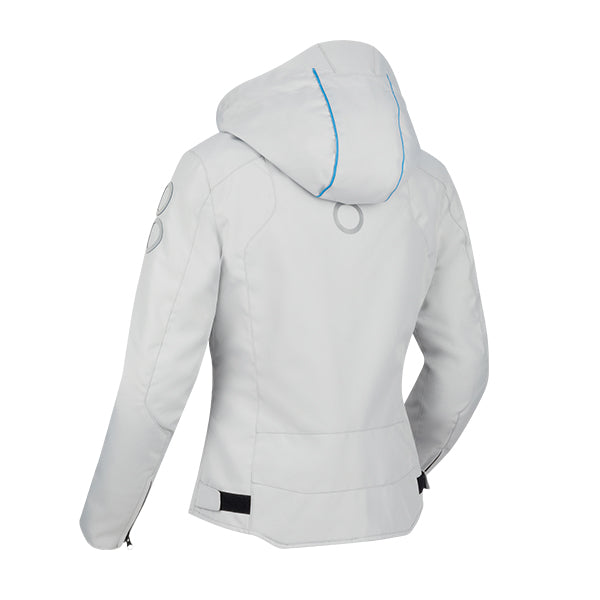 Bering Warwick Ladies Textile Jacket Light Grey / Blue FREE UK Delivery, FREE 365 Day Returns | Moto Central