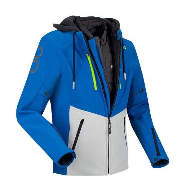 Bering Rotor Textile Jacket Blue / Light Grey FREE UK Delivery, FREE 365 Day Returns | Moto Central