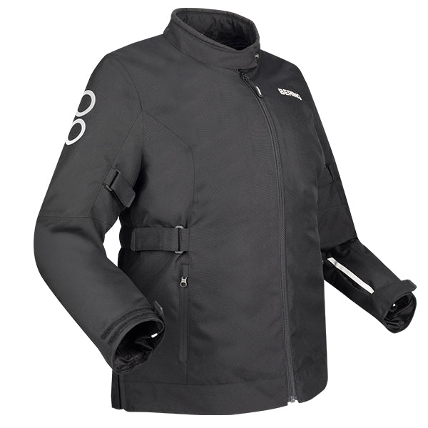 Bering Pamela Queen Size Ladies Textile Jacket Black / White FREE UK Delivery, FREE 365 Day Returns | Moto Central