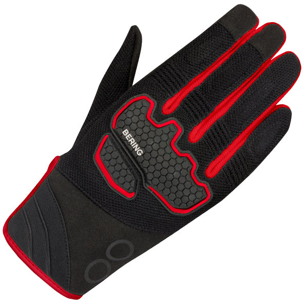 Bering Breeze Textile Gloves Black / Red FREE UK Delivery, FREE 365 Day Returns | Moto Central