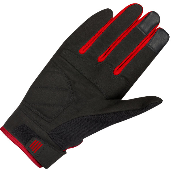 Bering Breeze Textile Gloves Black / Red FREE UK Delivery, FREE 365 Day Returns | Moto Central