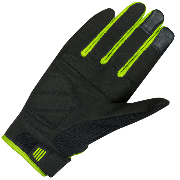 Bering Breeze Textile Gloves Black / Fluo Yellow FREE UK Delivery, FREE 365 Day Returns | Moto Central