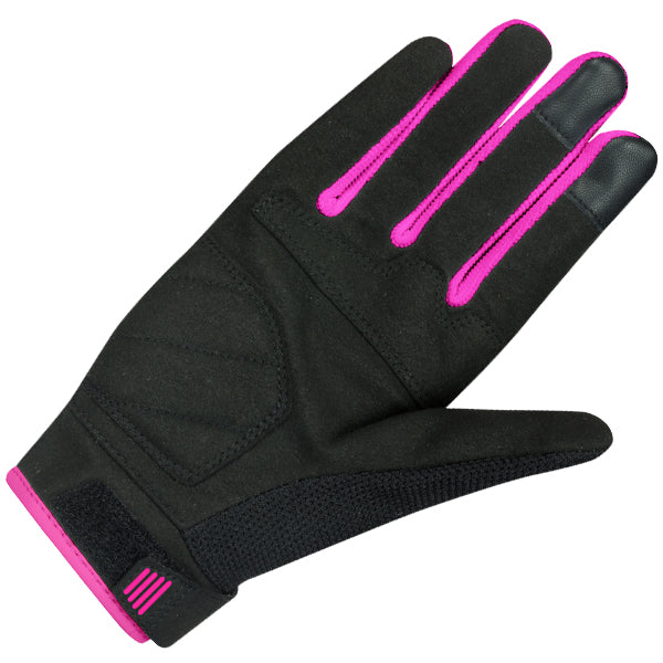 Bering Breeze Ladies Textile Gloves Black / Fuchsia FREE UK Delivery, FREE 365 Day Returns | Moto Central