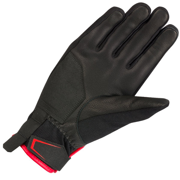 Bering Nassau Textile Gloves Black / Red FREE UK Delivery, FREE 365 Day Returns | Moto Central