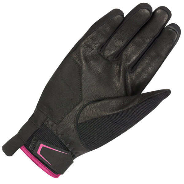 Bering Nassau Ladies Textile Gloves Black / Fuchsia FREE UK Delivery, FREE 365 Day Returns | Moto Central