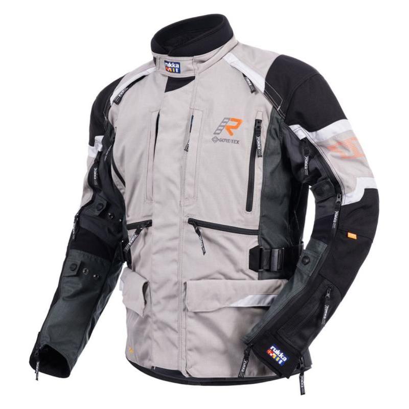 Rukka Trek-R Gore-Tex Jacket Grey / Orange  - FREE UK Delivery - Moto Central