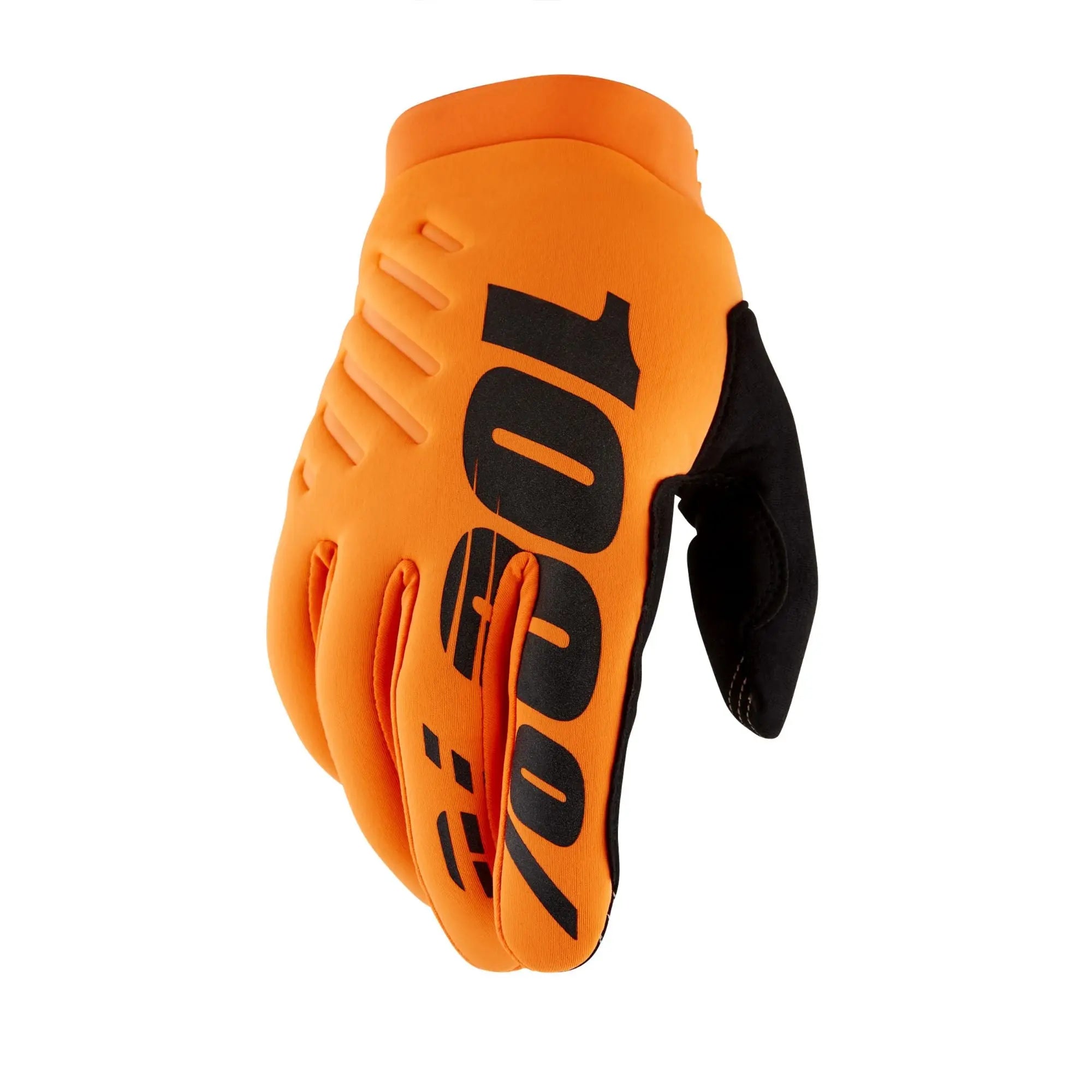 100% Brisker Cold Weather Gloves Fluo Orange - FREE UK Shipping, FREE 365 Day Returns | Moto Central