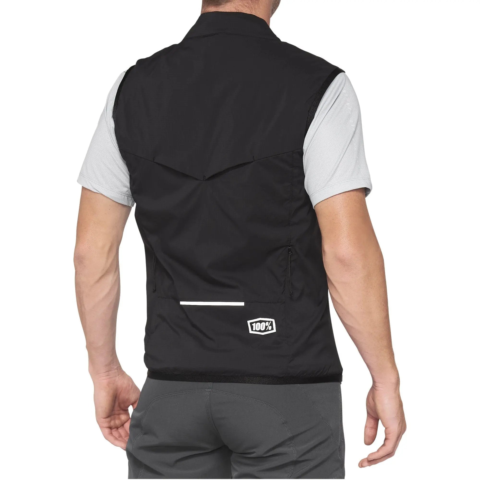 100% Corridor Stretch Vest Black - FREE UK Shipping, FREE 365 Day Returns | Moto Central
