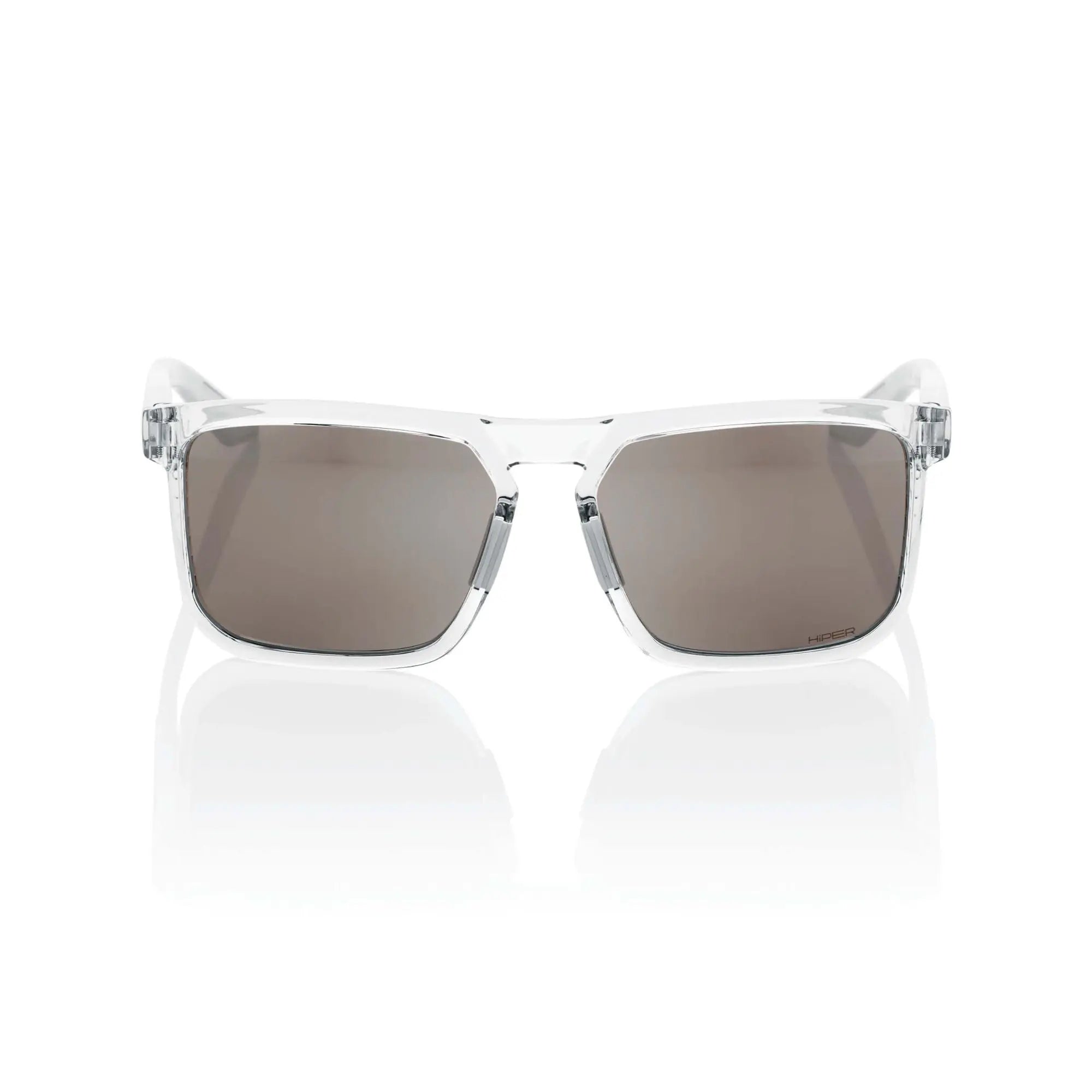 100% Renshaw Glasses Polished Crystal Haze / HiPER Silver Mirror Lens - FREE UK Shipping, FREE 365 Day Returns | Moto Central