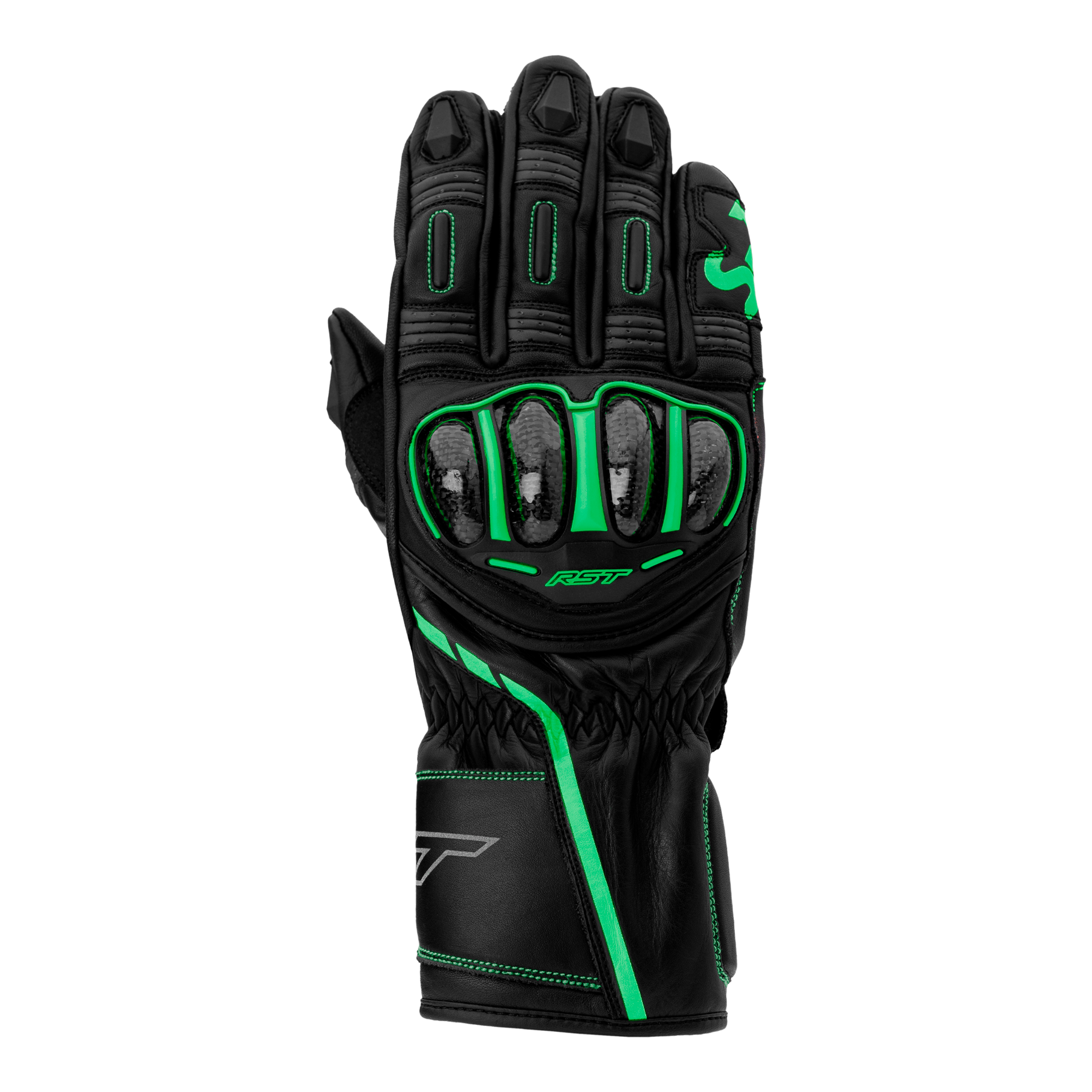 RST S1 CE Gloves Black / Grey / Neon Green FREE UK Delivery, FREE 365 Day Returns | Moto Central